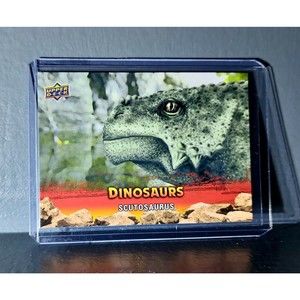 2015 Upper Deck Dinosaurs Scutosaurus Extinction Red Parallel #99 Card